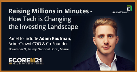 ArborCrowd's tweet photo. ArborCrowd’s COO & Co-Founder Adam Kaufman will discuss how crowdfunding is transforming real estate at eCore21, a real estate conference for leading multifamily industry executives.
https://t.co/JQwNHtrKoi https://t.co/tIPSCOAwib