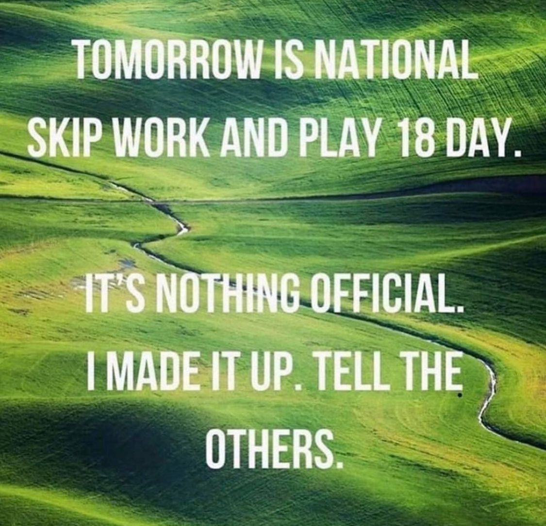 GarryJGray's tweet photo. Breaking: New National Day 
#golf #golfer #golfing https://t.co/H7SJL1eWou