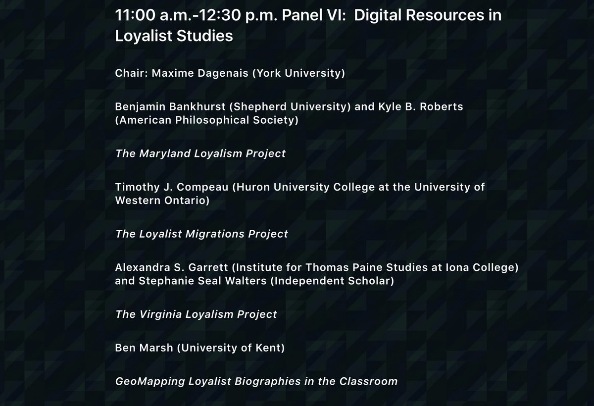 Alexandra Garrett, Ph.D. (@alexigarrett) on Twitter photo #twitterstorians--register now for THIS WEEK(END)'S <a href="/mcneilcenter/">McNeil Center for Early American Studies</a>'s Zoom conference: “The Americas Online: Thinking Digitally about Early America" theearlyamericasonline.com/registration/
(Feat Maxime Dagenais, @BenBankhurst, <a href="/TimCompeau/">Tim Compeau</a>, <a href="/MarshBen1/">Ben Marsh</a>, @sas_walters and me this Sat at 11:00am EST!) #twitterstorians--register now for THIS WEEK(END)'S <a href="/mcneilcenter/">McNeil Center for Early American Studies</a>'s Zoom conference: “The Americas Online: Thinking Digitally about Early America" theearlyamericasonline.com/registration/
(Feat Maxime Dagenais, @BenBankhurst, <a href="/TimCompeau/">Tim Compeau</a>, <a href="/MarshBen1/">Ben Marsh</a>, @sas_walters and me this Sat at 11:00am EST!)