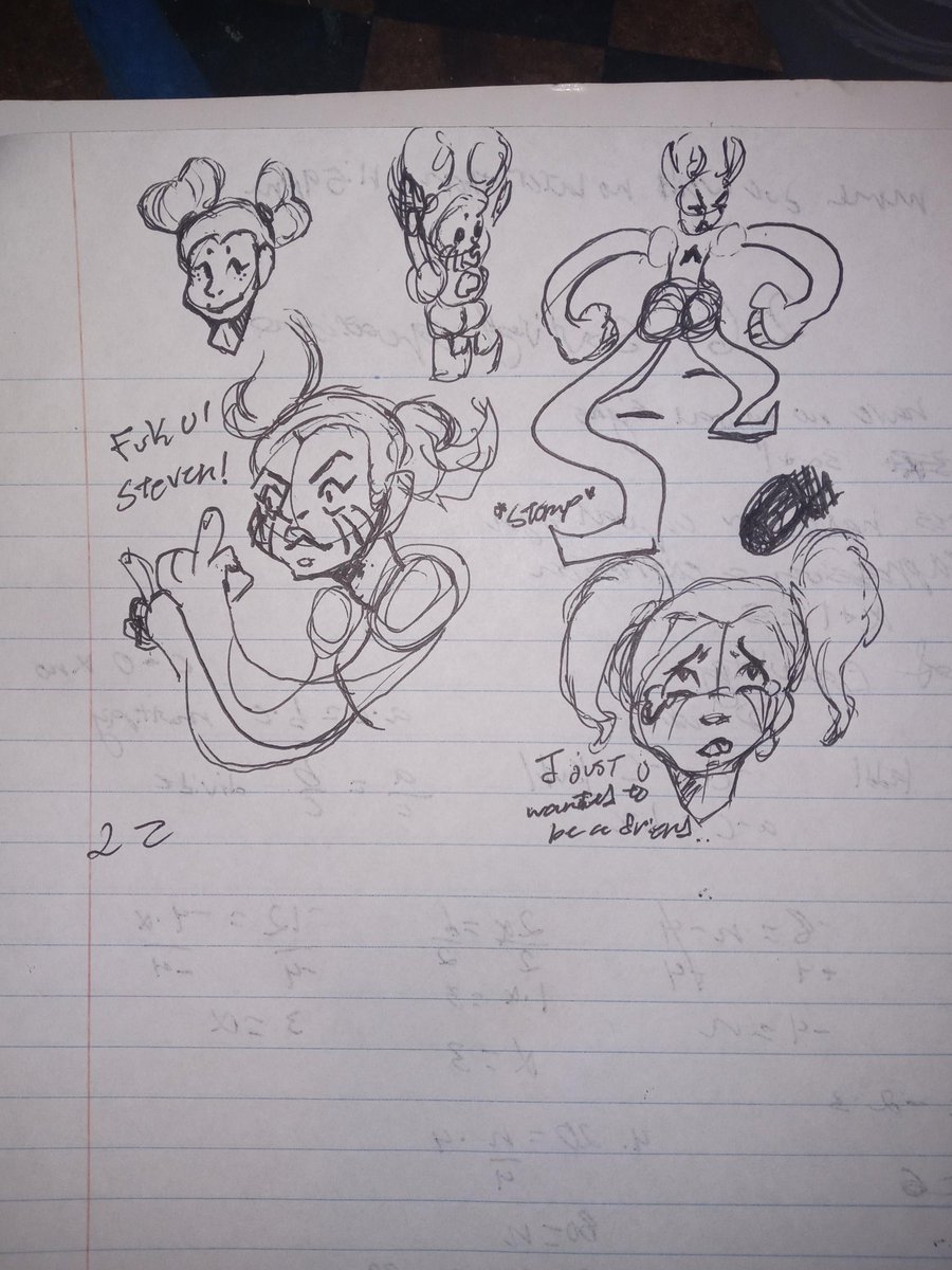 Nvbekillin's tweet photo. I found my college math notebook... https://t.co/wgc0USvUhU