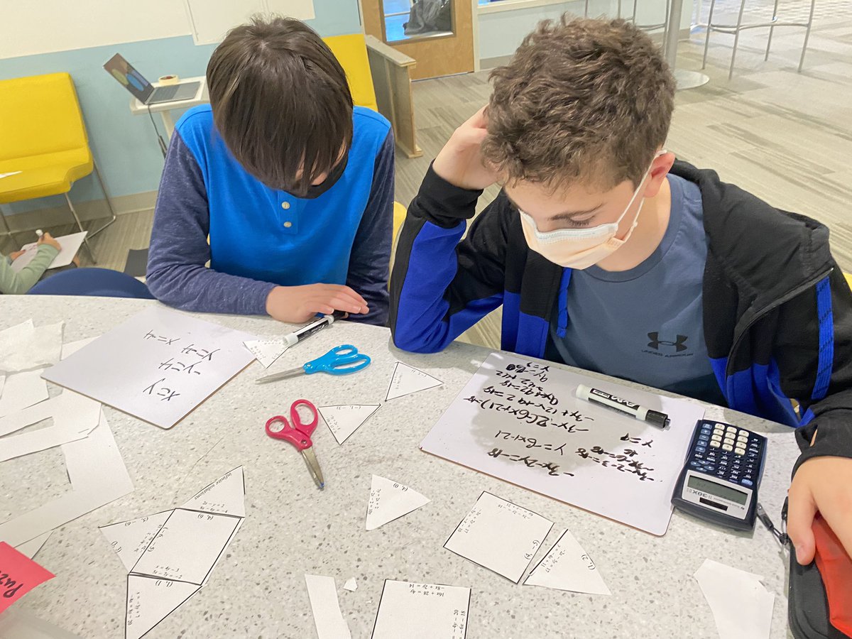 JennyGieras's tweet image. Exploring systems of equations through #mathplay @MsMathStevens @CheriNeuman @SevenBridgesMS @STEAMwithSasso #steaM #algebraforall #weare7b