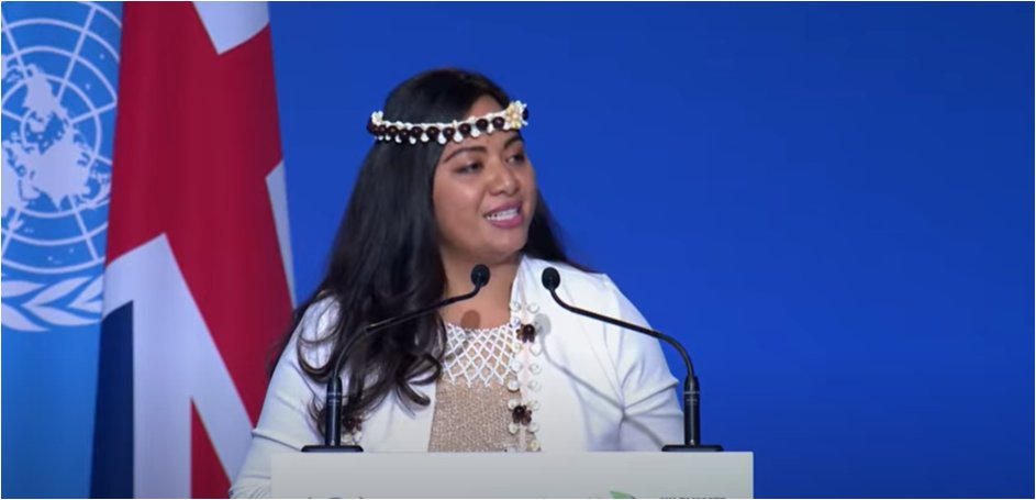 lagipoiva's tweet photo. 🇲🇵Today, Sheila Jack Babauta, a Member of the Northern Mariana Islands House of Representatives and former Obama Foundation Fellow spoke at COP26 in Glasgow and introduced Obama at the UN High-Level Climate Champions Event 'Destination 2030' https://t.co/pzxL3kZIAJ