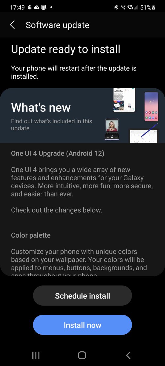 jangles's tweet photo. Samsung's #OneUI4beta and #Android12 now available in the UK for #Galaxy #S20 users. Just installed it, let's give it a whirl. Info: https://t.co/w5lc4mPDpv https://t.co/azkvAWyq2j