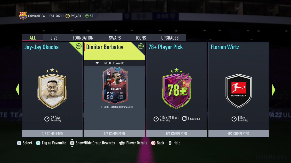 Criminal__x's tweet image. Imagine if we got New Hero Player SBCs😍 #FIFA22 #FUT #SBC #Heroes