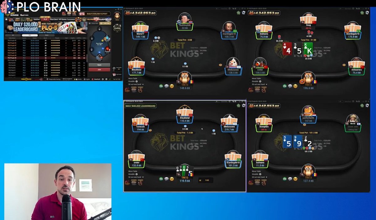 Nuevo video de revisión de sesiones en los contenidos Elite de plobrain.com

En este vídeo terminamos de revisar la sesión de <a href="/TaRiKo_13/">TaRiKo13</a> 

Vídeos nuevos de #PotLimitOmaha todas las semanas

🔗bit.ly/3H3TfXF