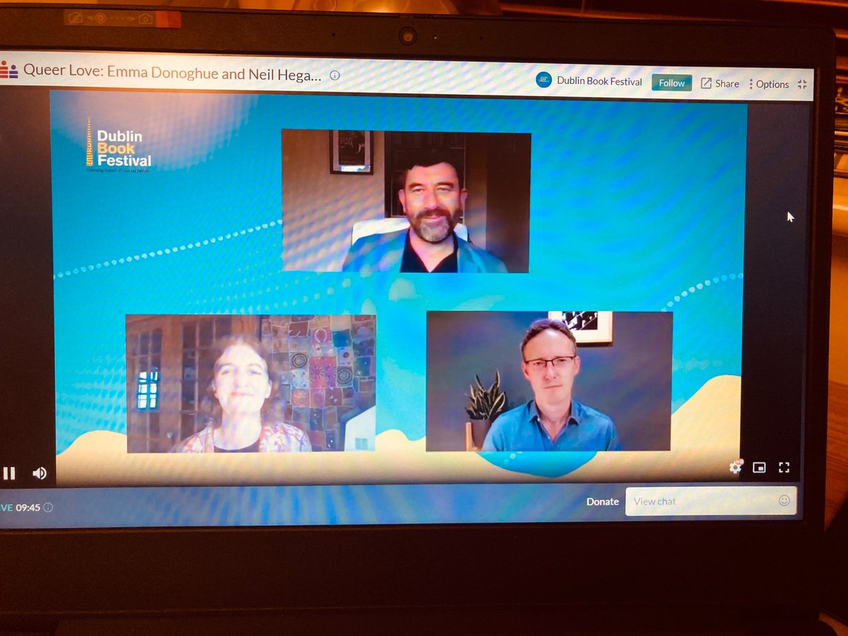 nphegarty's tweet image. First day of @DublinBookFest - and glad to be part of a valuable and generous conversation with @paul_mc_veigh @EDonoghueWriter. #QueerLove #irishwriting #lgbtwriting