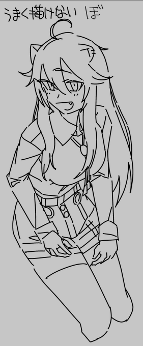 最近絵を描いてなかったので、一日一時間描くようにしてる。リハビリ中～。 