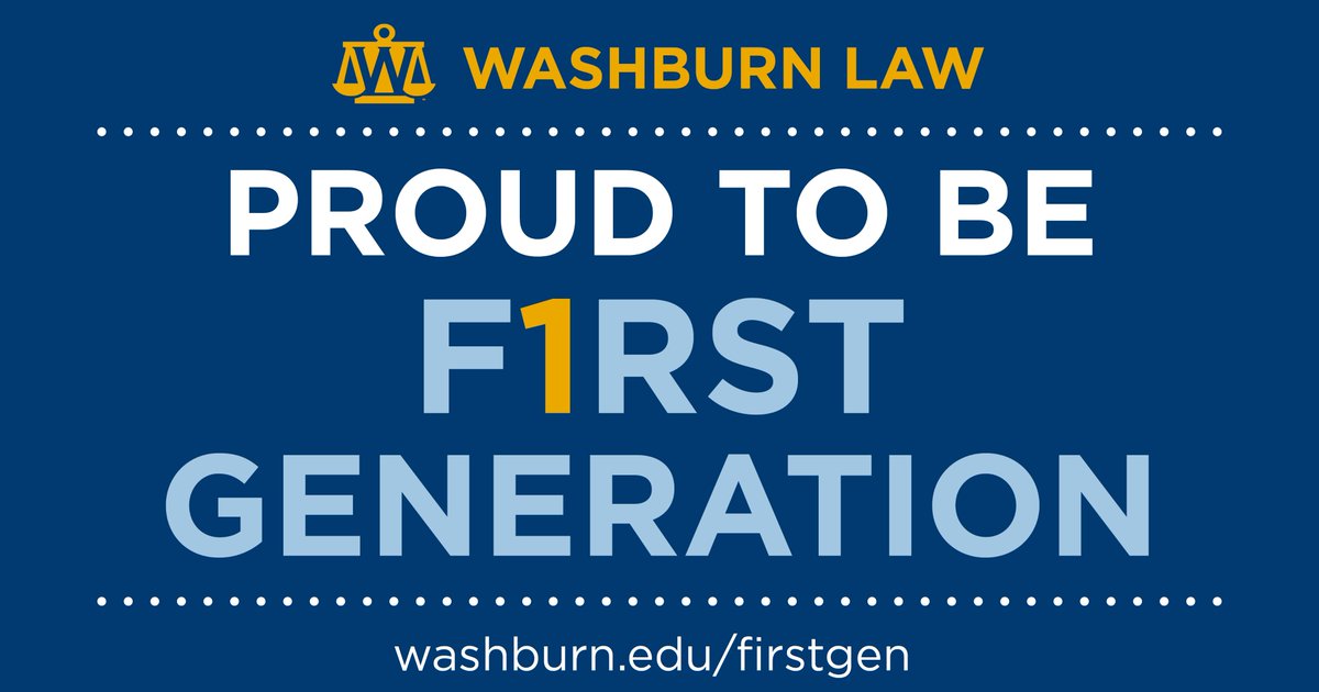 washburnlaw's tweet image. Washburn Law—helping First Generation College students become lawyers since 1903! washburn.edu/firstgen #firstgeneration