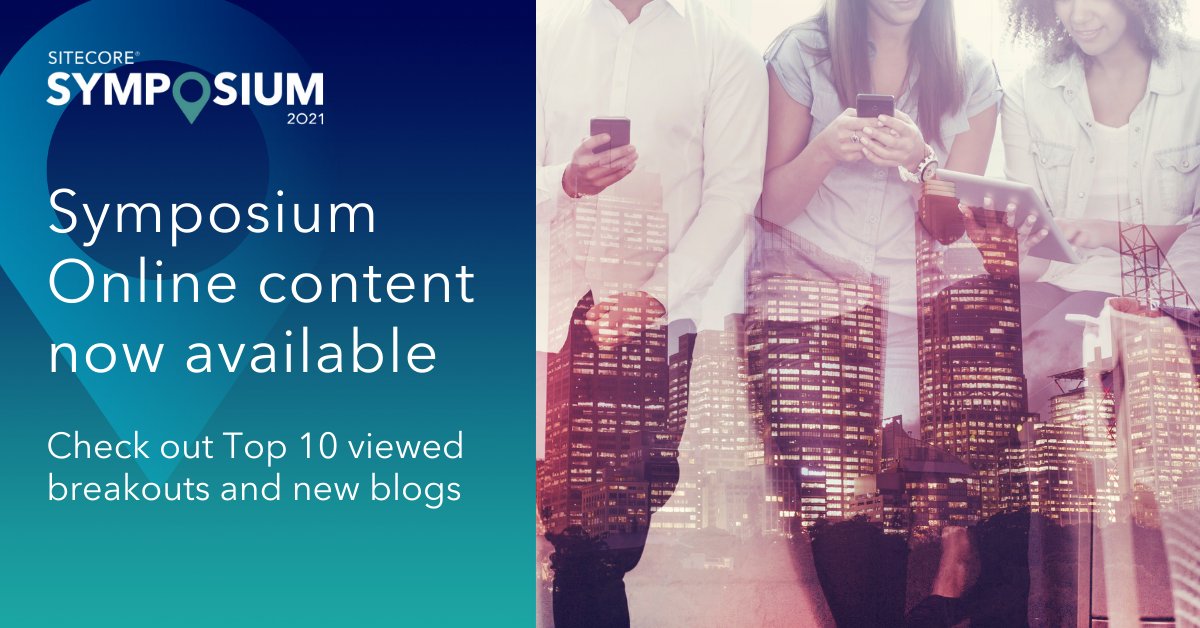 If you missed out on this year's #SitecoreSYM, you're still in luck. We just launched the Top 10 most viewed breakout sessions, executive keynotes, and a series of blogs recapping some of the best customer success stories. siteco.re/3qjw1qD