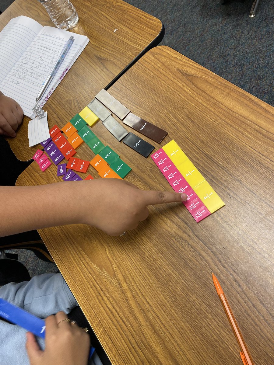 5th grade #duallanguage students using fraction tiles to build equivalent fractions. #manipulatives <a href="/WaltDisneyElem/">Walt Disney Elem</a> <a href="/AlvinISD_Math/">𝔸𝕝𝕧𝕚𝕟 𝕀𝕊𝔻 𝕄𝕒𝕥𝕙</a> <a href="/al/">َ</a>