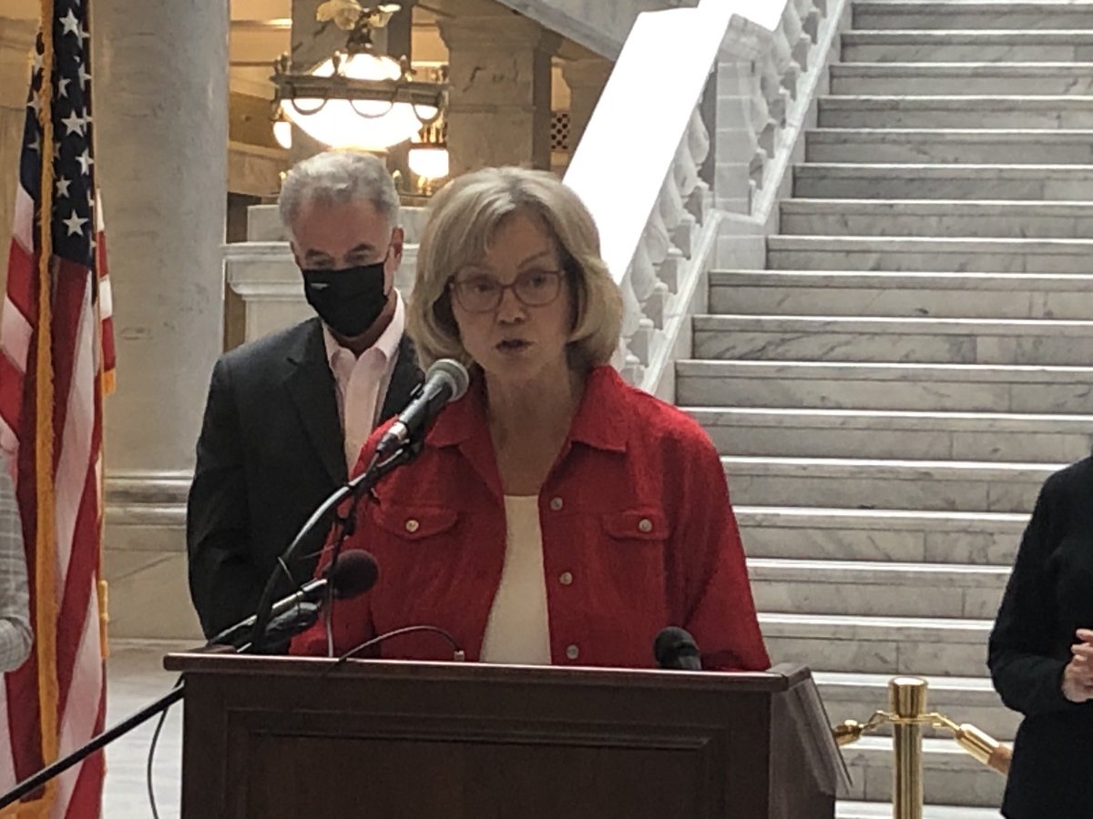 bmullahy2news's tweet photo. Former Utah GOP state rep says #UIRC map keeps communities whose, but Legislature’s “dissects the state.” @UTLEGtracker @utpol https://t.co/dxbrBYL9iF