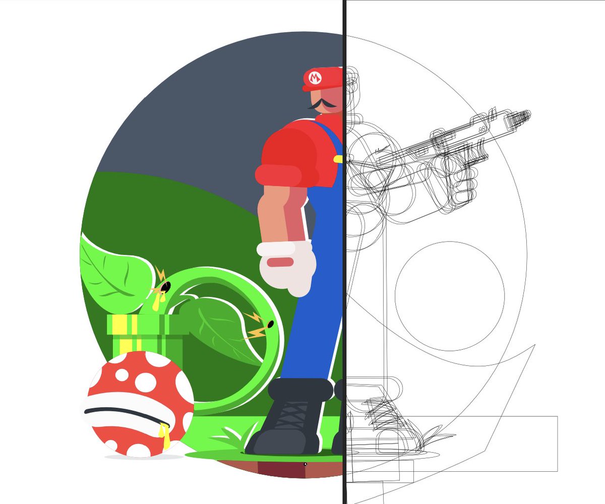 QufaArt's tweet photo. Super Mario 🍄🐢 by @Qufa_ 26/08/2021
Made with #affinitydesigner on the iPad Pro..
#supermario #flatillustration #nigeriartist #nike #vectorart #vectorillustrations #characterconcept #ipadpro #dailyillustration #madebyaffinity #NFTCommunity #NFT #NFTProjects https://t.co/IMdVV8HvVo