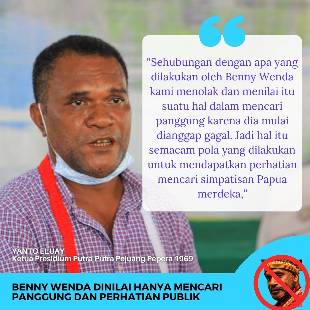 JendelaPapoea's tweet photo. Ramai korang bicara soal #BennyWenda ...
Dong juga #TerorisOPM ..
Bukan anak Papua. https://t.co/rhnrf9qMP4