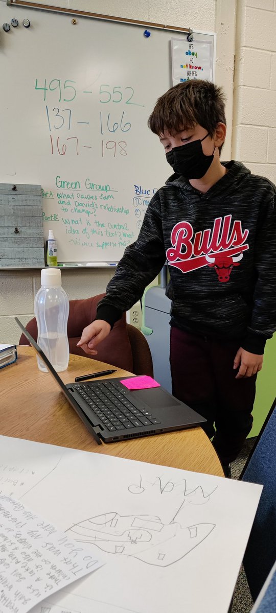StephCahoj_D54's tweet photo. Impromptu student led scavenger hunt! When asked "what did you learn about slope today?" Students started finding examples of slope lines within our classroom! #MakingMeaning #MathIsEverywhere #OwnershipOfLearning https://t.co/RaJDdSnuRc