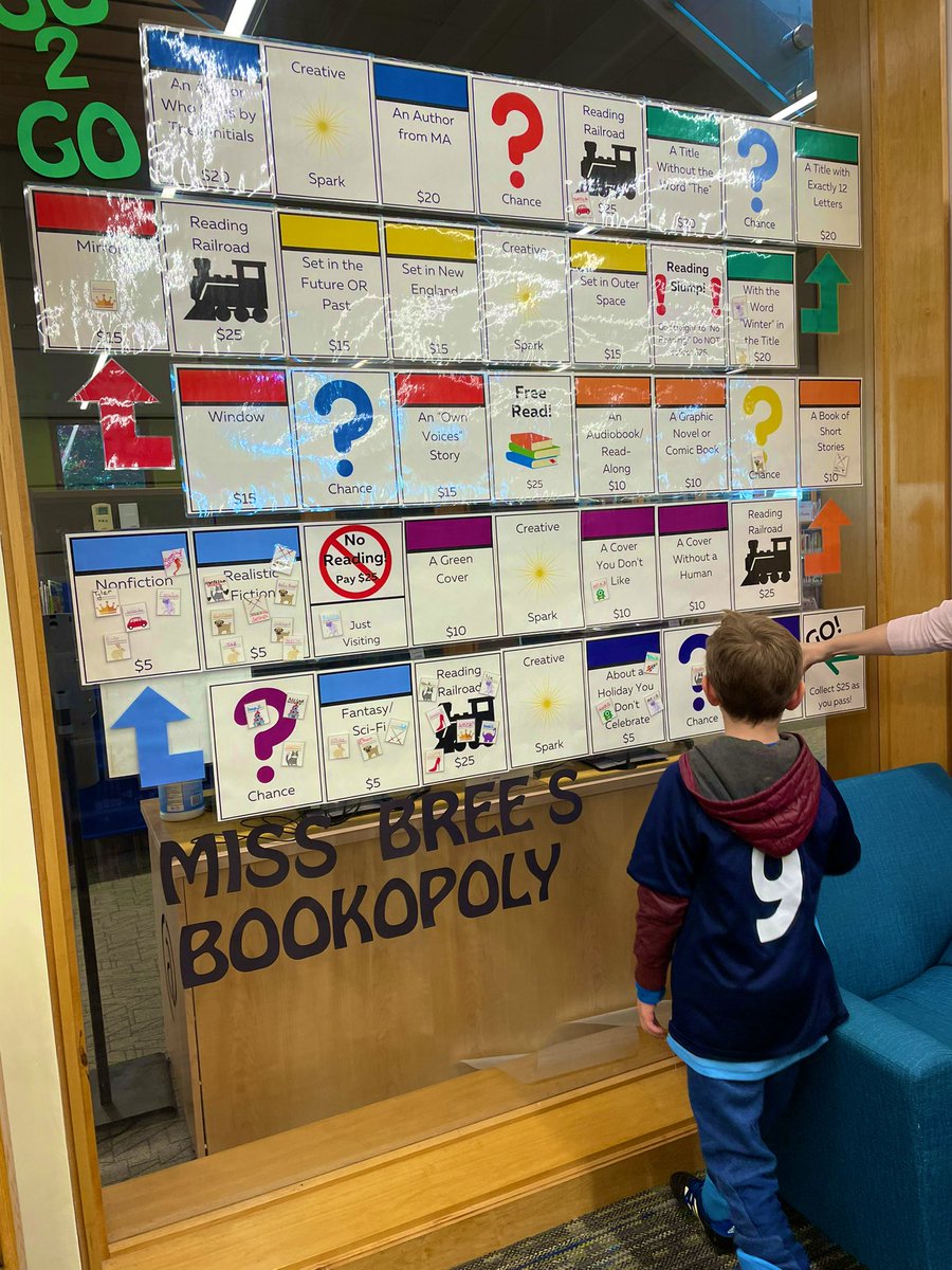 mrslewisthird's tweet photo. This weekend we stopped by the @FrkPublicLib and found a bigger than life Monopoly board. Visit Ms. Bree to find out how to roll the dice and win Monopoly $$ to cash in for prizes! #readtowin @KellerSchool stop by to play! https://t.co/mkcd15IQpw