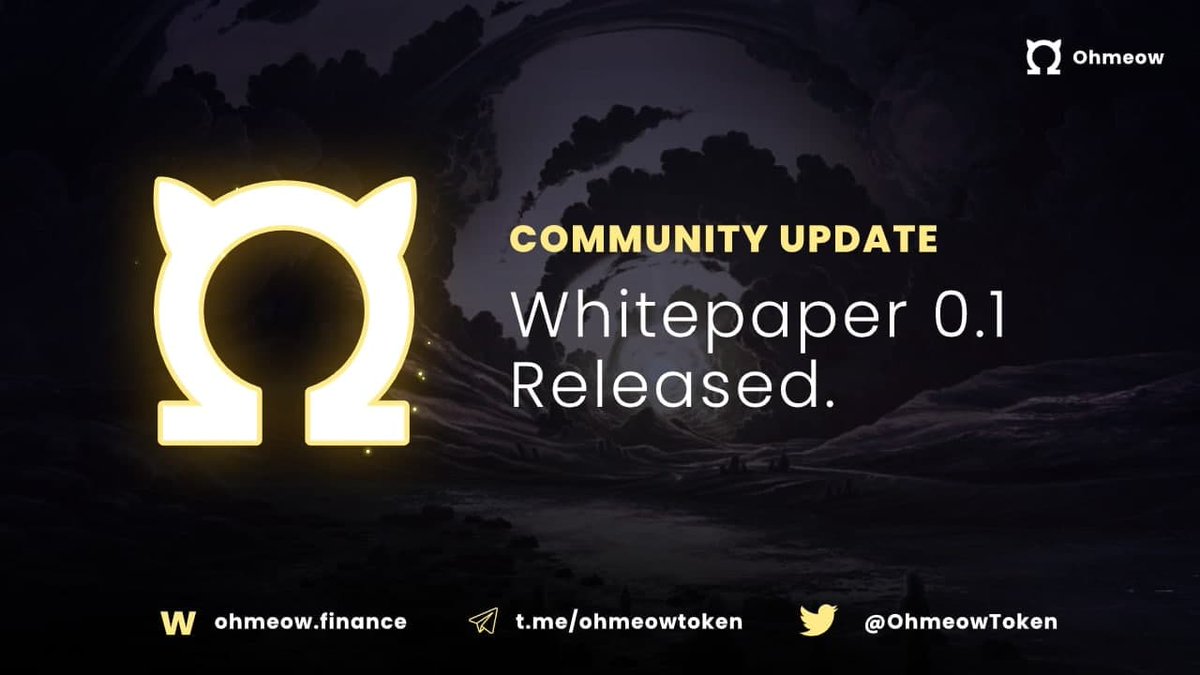 B00stedK's tweet photo. #ohmeow has got the #whitepaper looking puurrrrty!! Check it out! Click the link below 😼😼😻

#ohm #crypto #cryptocurrency #ETH #CryptocurrencyNews #CryptoNews #cryptoart #sushiswap #dextools #100x 

https://t.co/KQsdYZtae6 https://t.co/7rJ7be16Bt