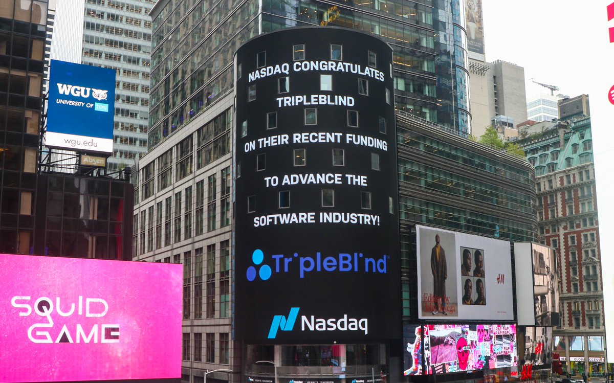 TripleBlindAI's tweet photo. Thank you @Nasdaq! https://t.co/uDHLlUcc9W