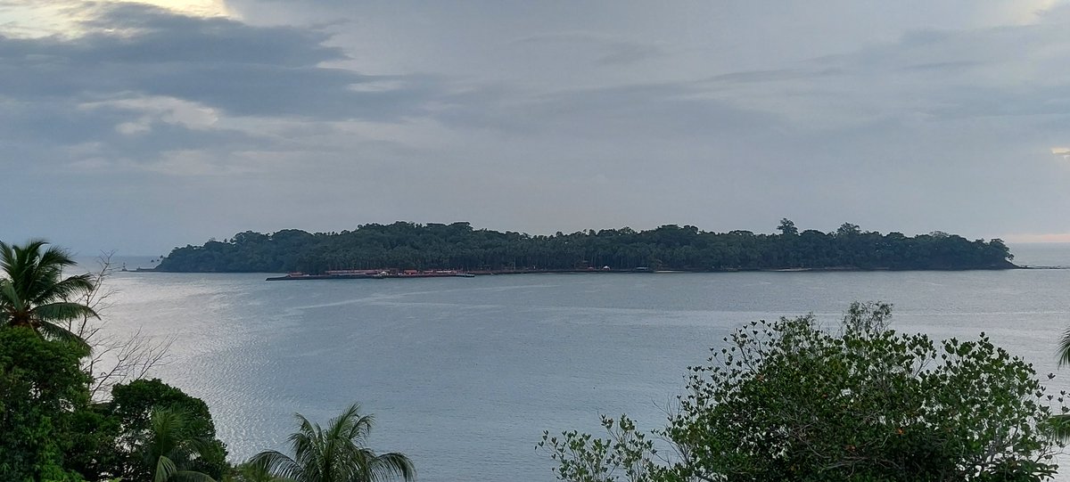satyendragarg62's tweet photo. Netaji Subhash Bose Dweep looks grand from Port Blair. More so against dark clouds, overcast sky and sea all around. https://t.co/jfKwNXzuQs