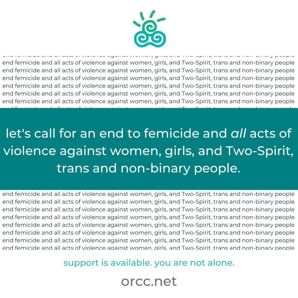 ORCCsupports's tweet photo. November is #WomanAbusePrevention Month in Ontario.

We all have a vital part to play in changing the narratives, behaviours, and actions that make women, girls, and Two-Spirit, trans and non-binary people feel anything less than safe.The time to do more and to do better is now. https://t.co/Py5dsVj99K