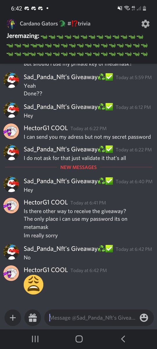 HectorO94908899's tweet photo. Beware of scammers! https://t.co/gz0NLjBOdi