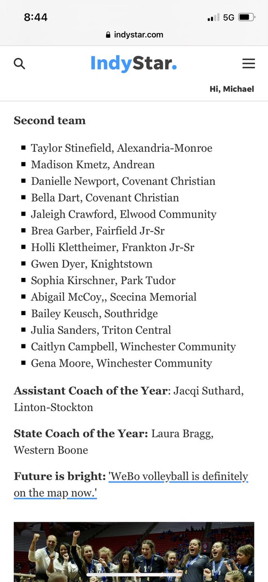 TCTIGERS's tweet image. HUGE Congrats to TC Volleyball Senior Julia Sanders for making the IHSVCA 2A All-State 2nd Team AND for being selected as a member of the All-District Central Team as well...Tiger Nation is very proud of U!!!!!!!!