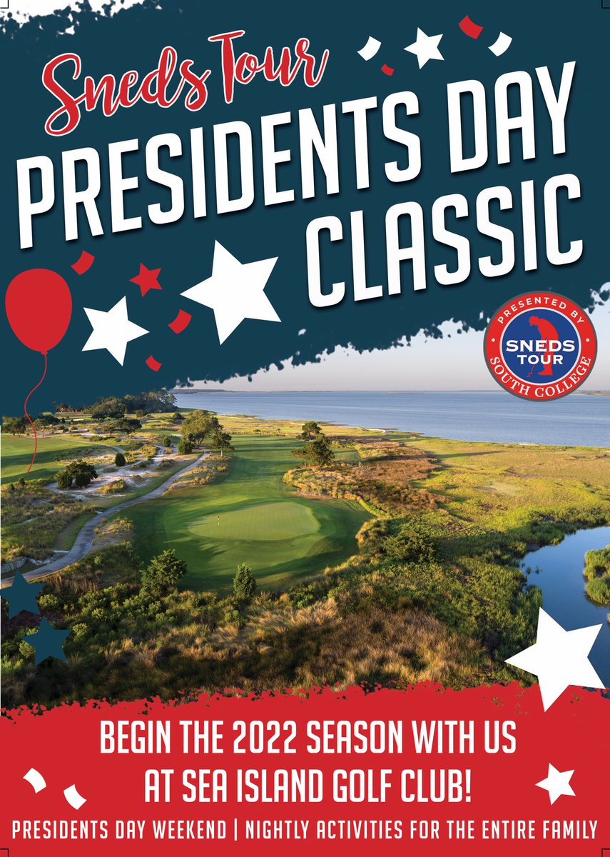 tgfjuniorgolf's tweet photo. 🇺🇸🗓
We are ecstatic to announce the 2022 Sneds Tour season will be kicking off in Sea Island over Presidents’ Day Weekend, Feb. 19-20!
Who will be joining us for this incredible event?! 🙋♀️🙋♂️
#snedstour2022 #destinationevent #juniorgolf https://t.co/wpsfBh3x1p