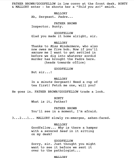 k_simmons511's tweet photo. #MarketMyselfMonday "The Outlandish Knight", my 5th spec for #FatherBrown, a light-comedy murder-mystery #BBC series #amquerying for rep in the UK (& readers always welcome too for any of my specs, esp. if you're a fan as well as a fellow writer!π) #PipelineWritersUK @uk_scribe https://t.co/iUAUlSB6PF