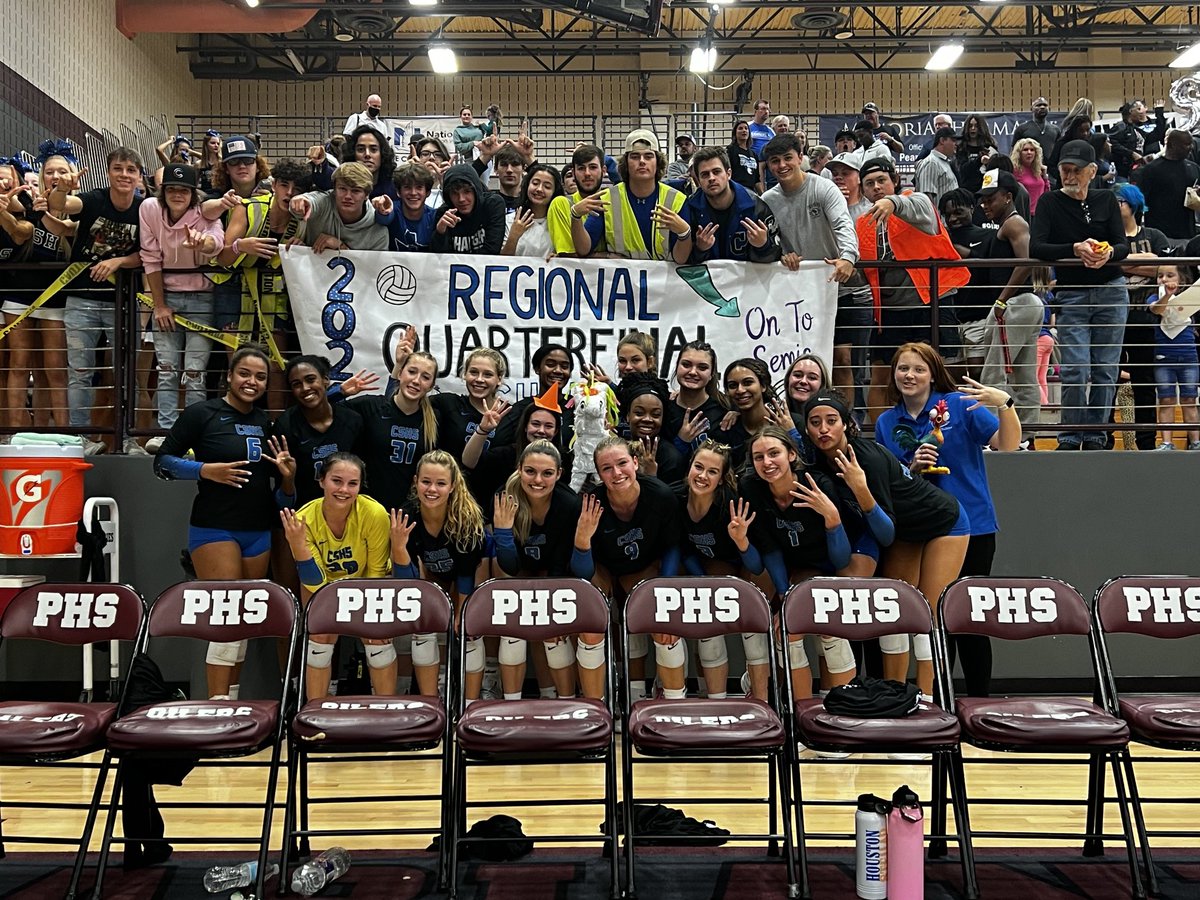 ⁦<a href="/CSHSVolleyball/">Clear Springs Volleyball</a>⁩ played awesome tonight vs deer park and are headed to the regional quarterfinals these girls are something special! ⁦<a href="/ClearSpringsHS/">Clear Springs HS</a>⁩ ⁦<a href="/IamMrSC0TT/">Troy Scott</a>⁩ ⁦<a href="/CCISDAthletics/">CCISD Athletics</a>⁩ ⁦<a href="/CSHSPrincipal/">Michael Houston</a>⁩ ⁦@CSHSgirlsbball⁩ ⁦<a href="/SpringsSoftball/">CSHS Softball</a>⁩