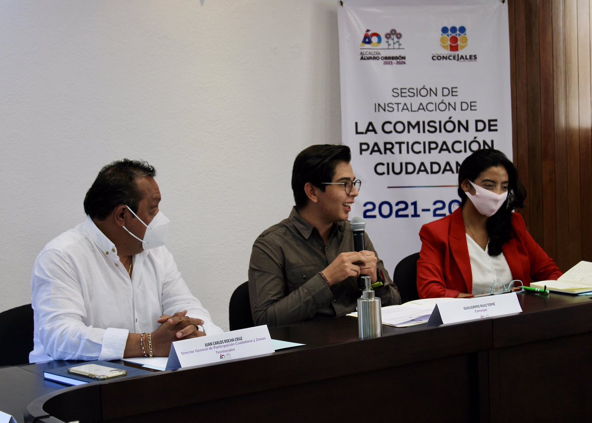 GuillermoRuiz_T's tweet photo. Instalamos la Comisión de Participación Ciudadana, que presidiré ejerciendo un liderazgo con responsabilidad y accesibilidad para generar la confianza que necesitan lxs obregonenses para participar en la vida pública. Quedo a la orden de lxs vecinxs de @AlcaldiaAO 😃✌️ https://t.co/i2yD4EaGGG