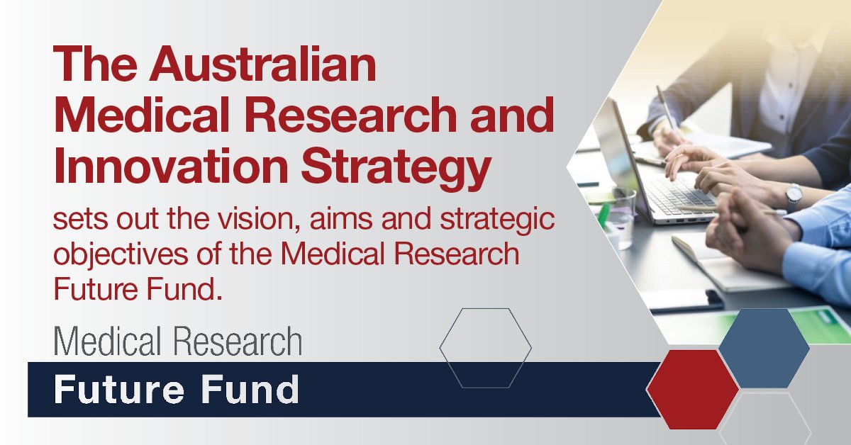healthgovau's tweet photo. The Australian Medical Research &amp; Innovation Strategy sets out the vision, aims &amp; strategic objectives of the #MRFF 🔬 
The 2021-2026 strategy was developed by the Australian Medical Research Advisory Board following a consultation process 🎯
More at 🖥️ https://t.co/XyhiUIUuiz https://t.co/EcB8v3WPeM