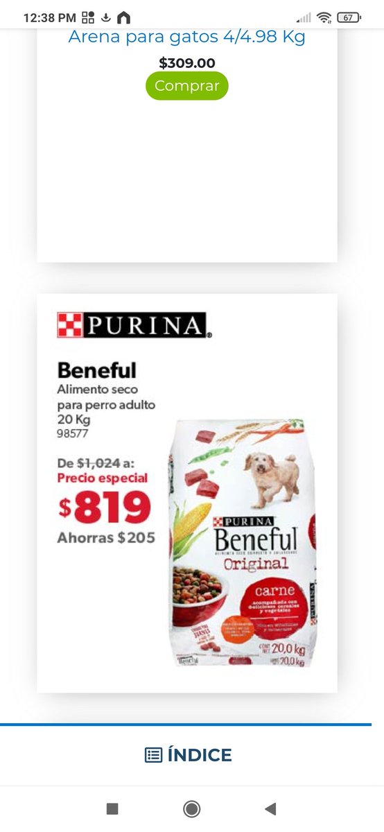 supermiux's tweet photo. Oye @SamsClubMexico en su cuponera está publicitado precio especial croquetas Beneful pero al querer realizar mi compra me muestra precio regular. https://t.co/RhCle3UWEB