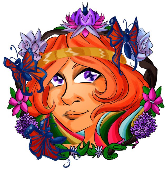 luxshine's tweet photo. Gail, the creator of Everything has her favorite creation. Flowers! #buildingblocks #buildingblockswebcomic #mycharacters https://t.co/ktw4mfqOva