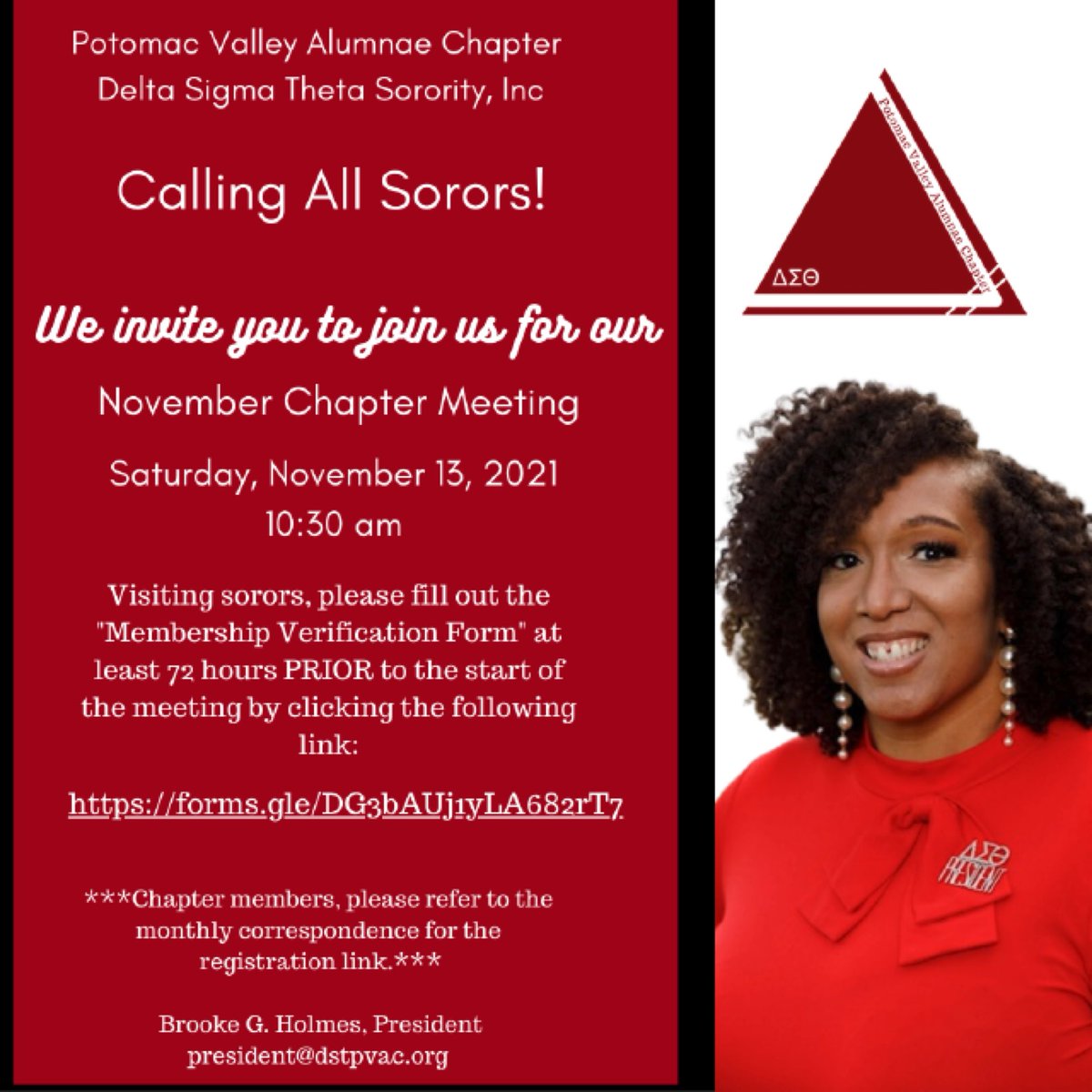 DSTPVAC's tweet photo. Sorors!! Join us! 

https://t.co/L921R5wsMJ

#PVACMDDELTAS #PVACMD #DST108 #DST1913 #outofmanyonePVAC https://t.co/u23lWTR9GQ