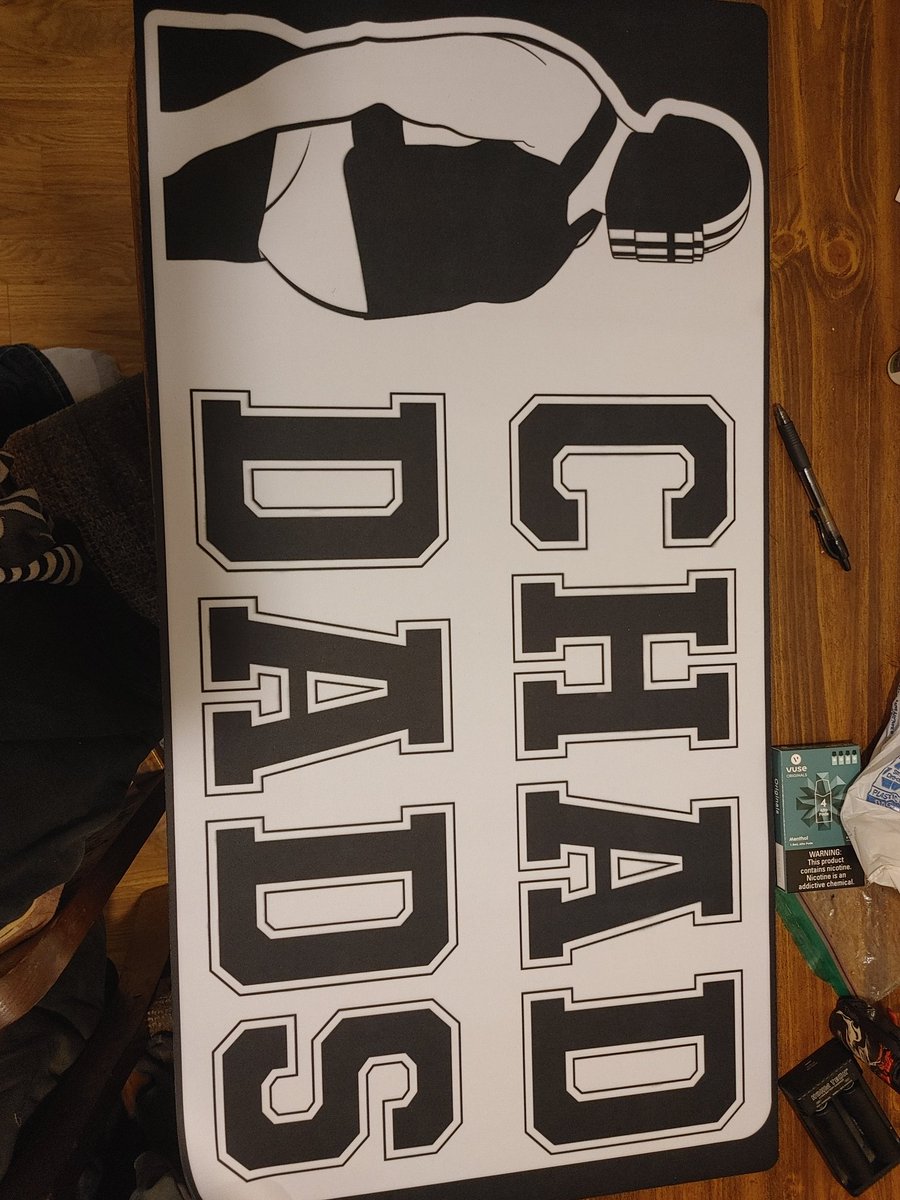 JasperSpurlockX's tweet photo. Just got my Chad Dad merch from the one and only @MrARMBARS go check out his live stream on twitch. https://t.co/Zgd7ru1j5H hit the !merch and get your Chad on https://t.co/mG3SiLgVc5