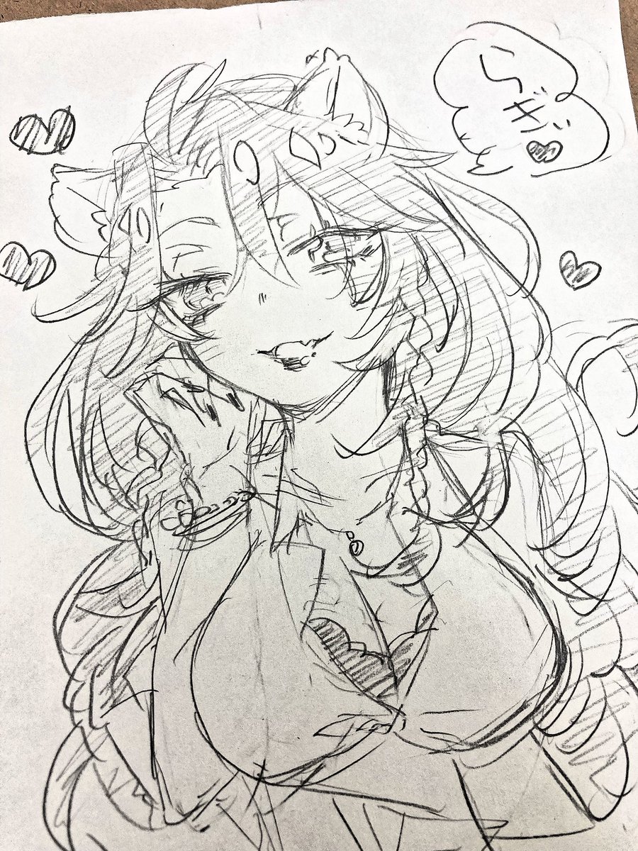 最近にょためっちゃ回ってくるからかいた♥️
髪長いのと短いの 
