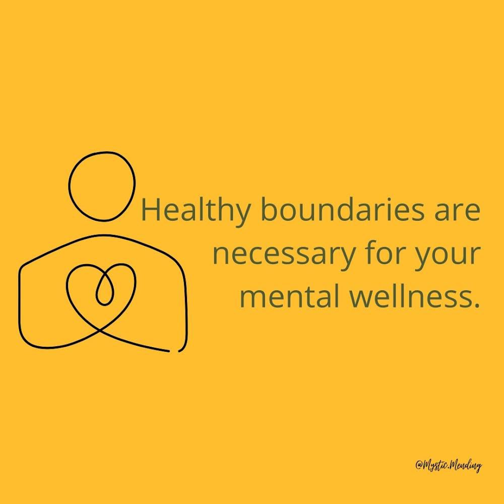 MysticMending's tweet photo. #Healthyboundaries are a key component for #selfcare!
Whether they’re in place at work, in your relationships or in yourself, they aid in preventing negative feelings. 
&amp; allow us to connect closer with our body!

How do you implement healthy boundaries? 

#reiki #tarot #yeg https://t.co/t2msQddDjf