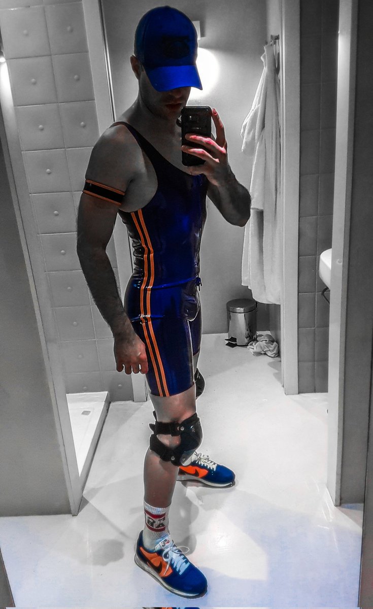 MRubbered's tweet photo. Throwback to my first Barcelona Rubber Weekend in 2018 with my late blue singlet from @REGULATIONstore.

Who is going in a few weeks to Barcelona to check its successor? https://t.co/MdmtUBndEw