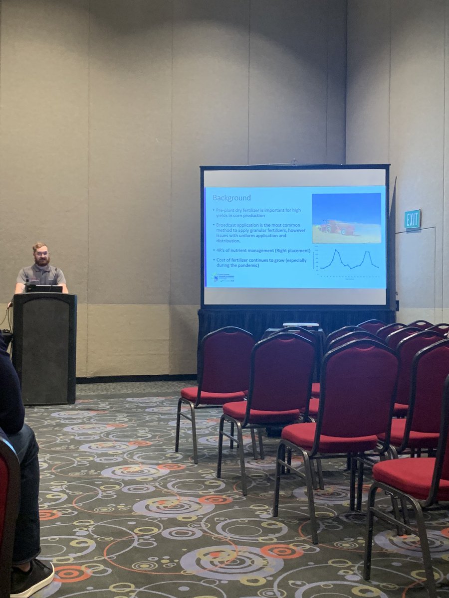 kaylyngroce's tweet photo. Listened to some great research presentations by some of our @GAPrecisionAg team at @ASA_CSSA_SSSA! Topics included: advanced corn planter settings, corn fertilizer application methods, &amp; the John Deere cotton HID system. @PrecAgEngineer https://t.co/oF8wrFcNrZ