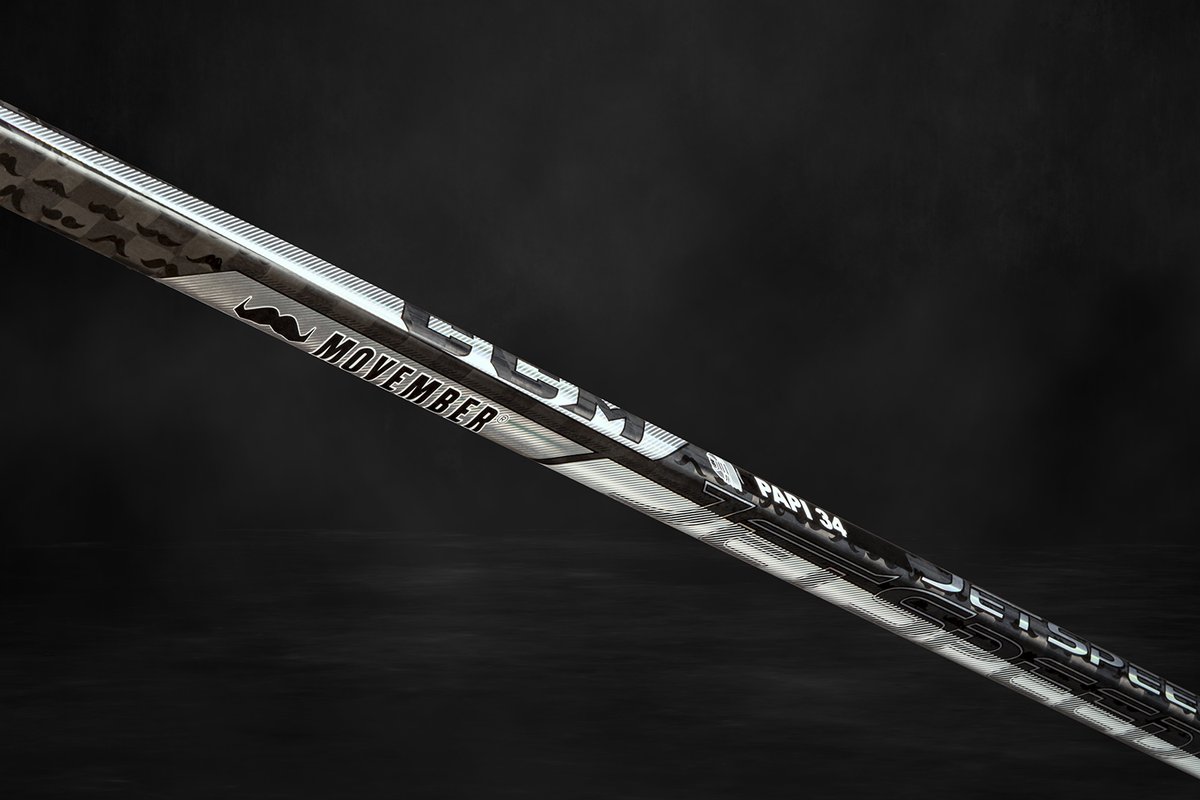 CCMHockey's tweet photo. Check out Auston's new custom @Movember skates and sticks! https://t.co/TbLgghQoaR