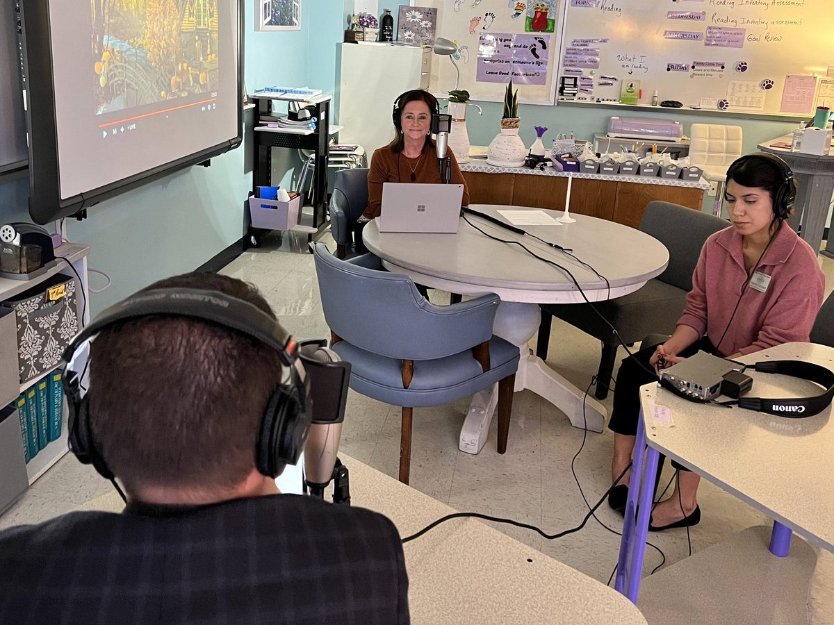 .@DrRDubKellerISD hung out with <a href="/Fossil_Hill/">Fossil Hill</a> teacher Shaunna Hanby today to record the next podcast, focused on what makes FHMS special and why she’s chosen to work there nearly 20 years. Look for its release next week as we focus on all things #ThankfulinKISD! 

#CelebrateKISD
