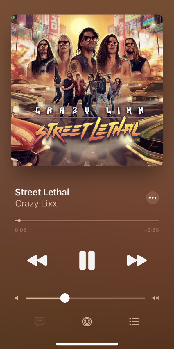 【Now Playing】

今日の通勤はこのアルバム👍
Have a nice day❗️

Crazy Lixxのニュー・アルバム🎸
/Street Lethal

#CrazyLixx #NowPlaying