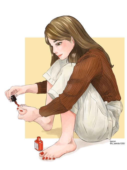 マニキュアのtwitterイラスト検索結果