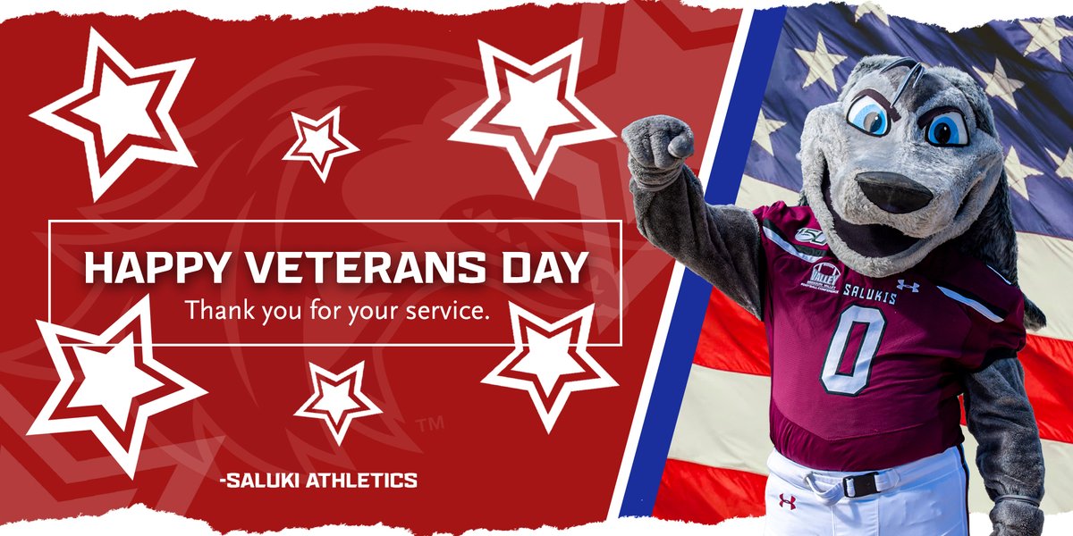 SIUSalukis's tweet photo. Thank you to all the veterans who have bravely served our country. https://t.co/tk4Yp6SNUE