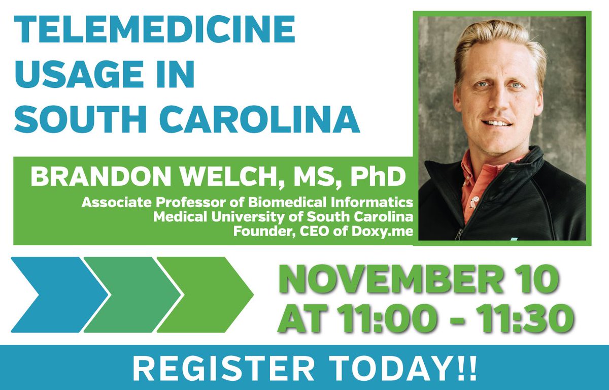 doxyme's tweet photo. Join us at @SC_Telehealth's 9th Annual #Telehealth Summit of #SouthCarolina this week! The event is virtual &amp; free to attend: https://t.co/Y4c1qGejpG #PCCSummit2021 https://t.co/pCKvBoMP2E
