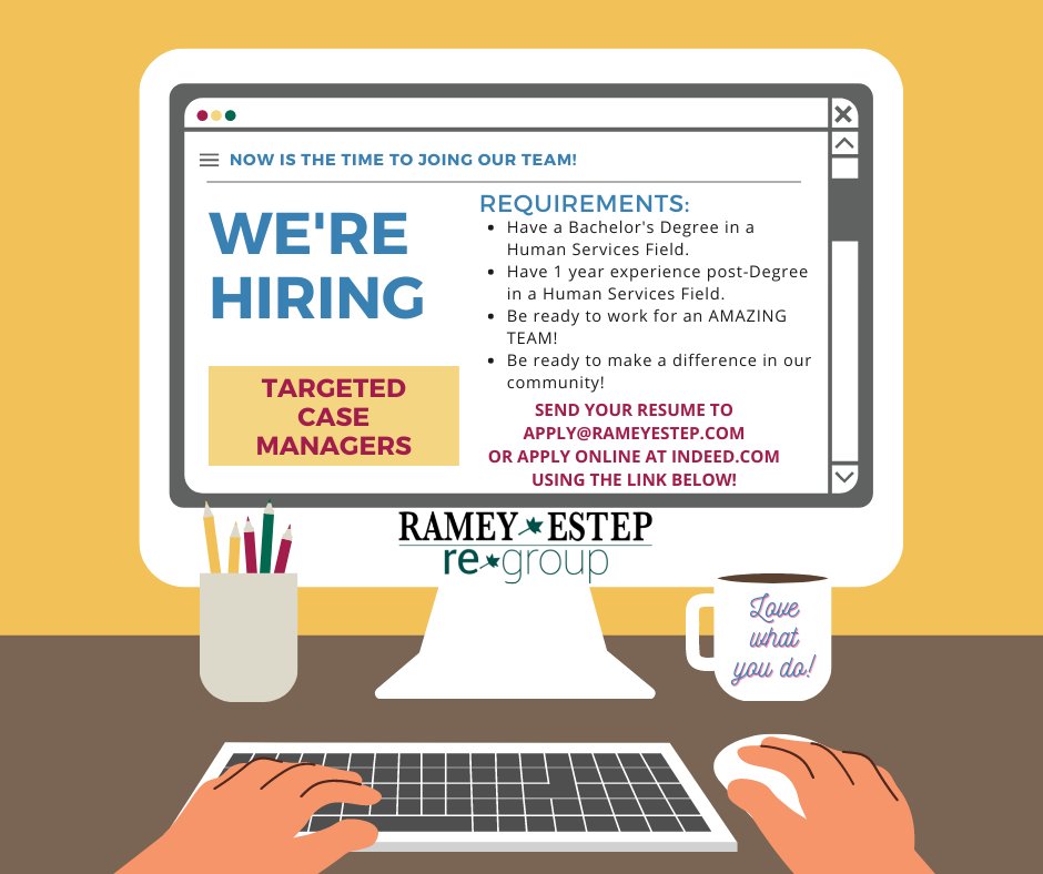 indeed.com/viewjob?t=ment…
#TeamRameyEstep
#RameyEstepFamily
#StillHiringAwesome