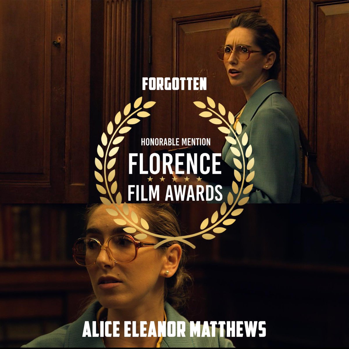 _astroally's tweet photo. Thank you Florence Film Awards! 🤩🥂💛 Eeeek! My first award as an Actress - or ever for that matter!! Special thanks to @bradjamesfilm , @BethTyler_ &amp; my @_forgottenfilm family 🎞️📽️💛 #actor #actress #shortfilmawards #shortfilm #studentfilm https://t.co/SdKdNZo5X3