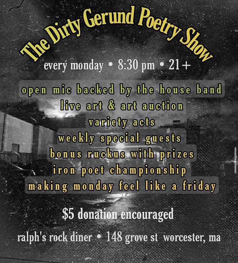 Poetry open mic tonight!