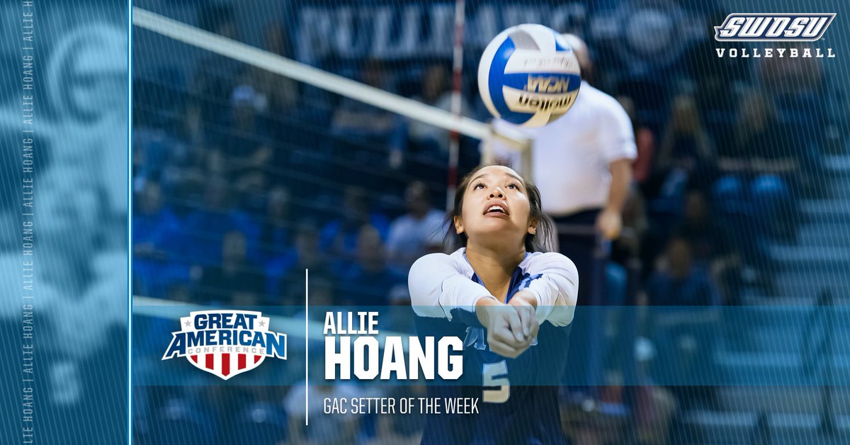 SWOSUvolleyball's tweet photo. Allie Hoang &amp; Markenzie Benoit were both named @GACAthletics Players of the Week! #Dawgs https://t.co/0XW1rFn1Zb