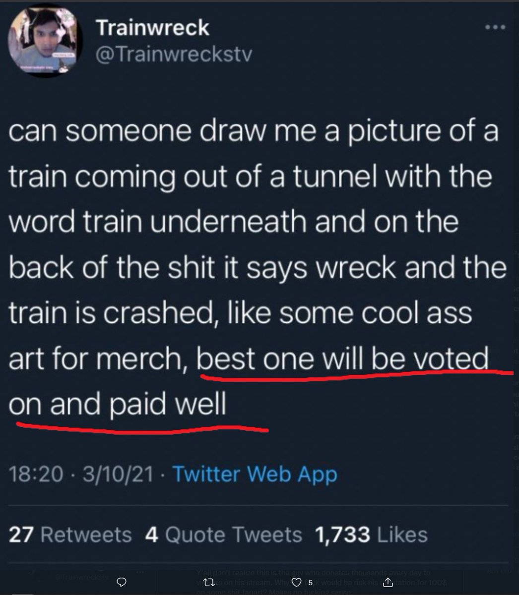 Trainwreckstv's tweet photo. Here's the original tweet, thanks for dragging my name through the dirt over lies, fucking 12 year-olds https://t.co/WGAjUtNrAM