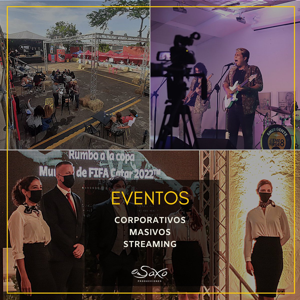 Cotiza tus eventos con nosotros.
Producción operativa, proveedores, artistas y más. 
📱89852783
📧 salvadorespinoza@produccionessaxo.com 
💻 produccionessaxo.com

#Producción #Eventos #Coordinación #Logística #Live #Streaming #EventosMasivos #EventosStreaming